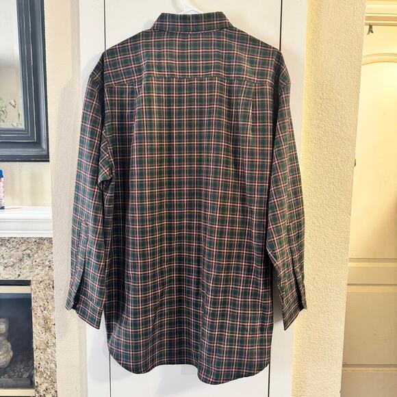 Vintage Sir Pendleton Wool Plaid Long Sleeve Mens Shirt Size Large Dark Academia - Picture 2 of 5